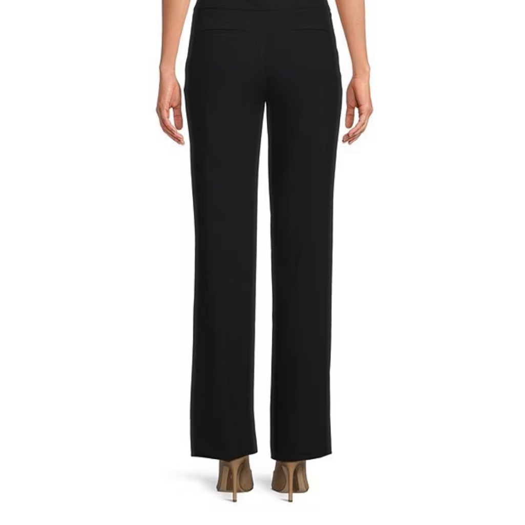 Women's Black Classic Fit Pants - Calvin Klein